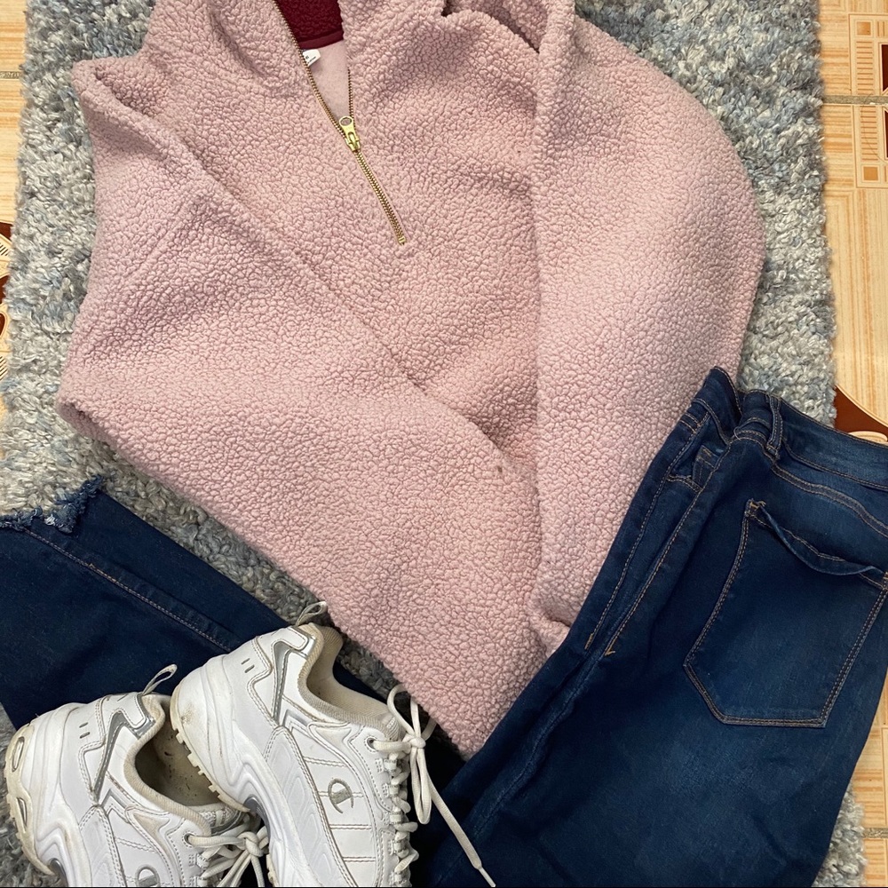 Old Navy | Plush Sherpa 1/4 Zip Pullover
